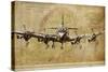 Vintage Airplane-Sidney Paul & Co.-Stretched Canvas