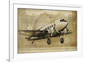 Vintage Airplane-Sidney Paul & Co.-Framed Giclee Print