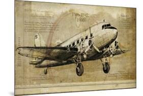 Vintage Airplane-Sidney Paul & Co.-Mounted Giclee Print