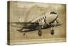 Vintage Airplane-Sidney Paul & Co.-Stretched Canvas