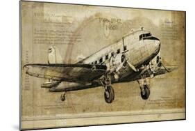 Vintage Airplane-Sidney Paul & Co.-Mounted Giclee Print