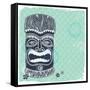 Vintage Aloha Tiki Illustration-transiastock-Framed Stretched Canvas