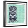 Vintage Aloha Tiki Illustration-transiastock-Framed Premium Giclee Print