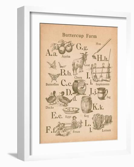 Vintage Alphabet I-Wild Apple Portfolio-Framed Art Print