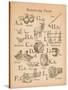 Vintage Alphabet I-Wild Apple Portfolio-Stretched Canvas