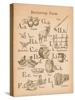 Vintage Alphabet I-Wild Apple Portfolio-Stretched Canvas