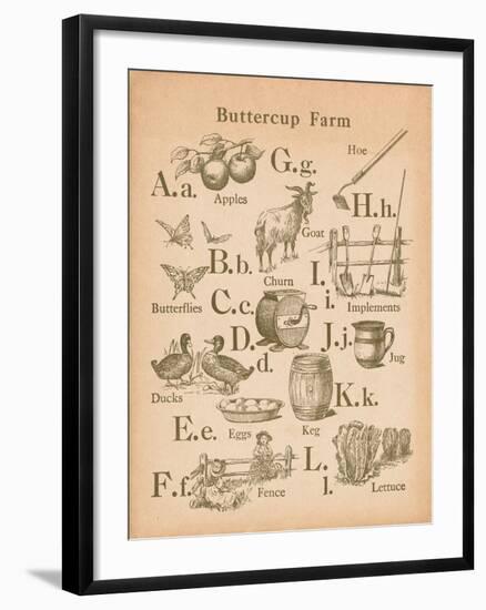 Vintage Alphabet I-Wild Apple Portfolio-Framed Art Print