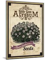 Vintage Alyssum Seed Packet-null-Mounted Giclee Print