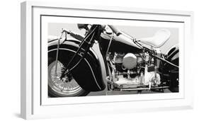 Vintage American bike-Gasoline Images-Framed Art Print