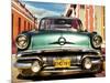 Vintage American car in Habana, Cuba-Gasoline Images-Mounted Art Print