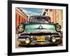 Vintage American car in Habana, Cuba-Gasoline Images-Framed Art Print