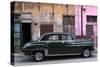 Vintage American Car Parked on a Street in Havana Centro, Havana, Cuba-Lee Frost-Stretched Canvas