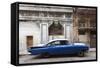 Vintage American Car Parked on a Street in Havana Centro, Havana, Cuba-Lee Frost-Framed Stretched Canvas