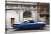 Vintage American Car Parked on a Street in Havana Centro, Havana, Cuba-Lee Frost-Stretched Canvas