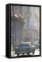Vintage American Car Taxi on Avenue Colon During Morning Rush Hour Soon after Sunrise-Lee Frost-Framed Stretched Canvas