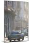 Vintage American Car Taxi on Avenue Colon During Morning Rush Hour Soon after Sunrise-Lee Frost-Mounted Photographic Print