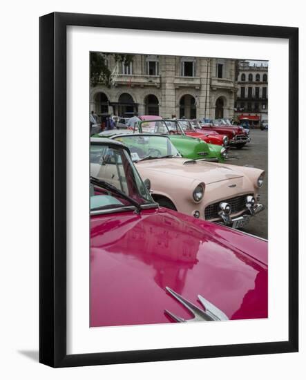 Vintage American Cars, Havana, Cuba, West Indies, Caribbean, Central America-Yadid Levy-Framed Photographic Print