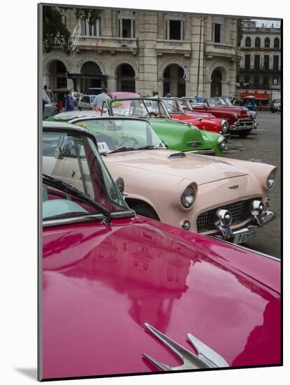 Vintage American Cars, Havana, Cuba, West Indies, Caribbean, Central America-Yadid Levy-Mounted Photographic Print