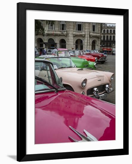 Vintage American Cars, Havana, Cuba, West Indies, Caribbean, Central America-Yadid Levy-Framed Photographic Print