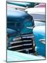 Vintage American Cars Parked on a Street in Havana Centro-Lee Frost-Mounted Photographic Print