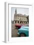 Vintage American Cars Parked Outside the Gran Teatro (Grand Theater), Havana, Cuba-Yadid Levy-Framed Photographic Print