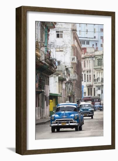 Vintage American Cars Used as Local Taxis-Lee Frost-Framed Photographic Print