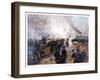 Vintage American Civil War Print of the Battle of Cherbourg-Stocktrek Images-Framed Photographic Print