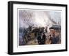 Vintage American Civil War Print of the Battle of Cherbourg-Stocktrek Images-Framed Photographic Print