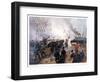 Vintage American Civil War Print of the Battle of Cherbourg-Stocktrek Images-Framed Photographic Print