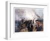 Vintage American Civil War Print of the Battle of Cherbourg-Stocktrek Images-Framed Photographic Print