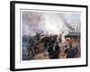 Vintage American Civil War Print of the Battle of Cherbourg-Stocktrek Images-Framed Photographic Print