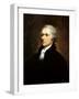 Vintage American History Painting of Founding Father Alexander Hamilton-Stocktrek Images-Framed Photographic Print