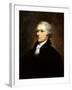 Vintage American History Painting of Founding Father Alexander Hamilton-Stocktrek Images-Framed Photographic Print