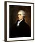 Vintage American History Painting of Founding Father Alexander Hamilton-Stocktrek Images-Framed Photographic Print