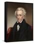 Vintage American History Painting of President Andrew Jackson-null-Framed Stretched Canvas