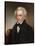 Vintage American History Painting of President Andrew Jackson-null-Stretched Canvas