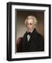 Vintage American History Painting of President Andrew Jackson-null-Framed Art Print