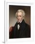 Vintage American History Painting of President Andrew Jackson-null-Framed Art Print