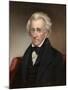 Vintage American History Painting of President Andrew Jackson-null-Mounted Art Print