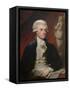 Vintage American History Painting of President Thomas Jefferson-null-Framed Stretched Canvas