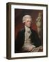 Vintage American History Painting of President Thomas Jefferson-null-Framed Art Print