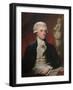 Vintage American History Painting of President Thomas Jefferson-null-Framed Art Print