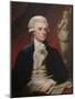 Vintage American History Painting of President Thomas Jefferson-null-Mounted Art Print