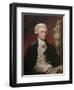 Vintage American History Painting of President Thomas Jefferson-null-Framed Art Print
