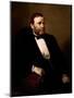Vintage American History Painting of President Ulysses S. Grant-null-Mounted Art Print