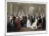 Vintage American History Print of Benjamin Franklin's Reception by the French Court-Stocktrek Images-Mounted Photographic Print