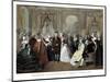 Vintage American History Print of Benjamin Franklin's Reception by the French Court-Stocktrek Images-Mounted Photographic Print