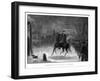 Vintage American History Print of General George Washington at the Battle of Trenton-Stocktrek Images-Framed Photographic Print