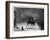 Vintage American History Print of General George Washington at the Battle of Trenton-Stocktrek Images-Framed Premium Photographic Print