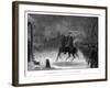 Vintage American History Print of General George Washington at the Battle of Trenton-Stocktrek Images-Framed Photographic Print